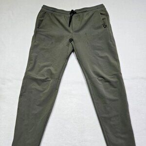 UNRL Pants Mens‎ size XL Stretch Pull On Drawstring Flat Front Olive Leaf Green